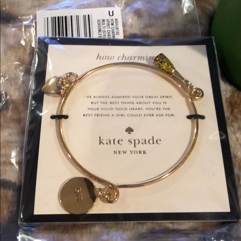 Kate Spade spirit charm bangle - gold